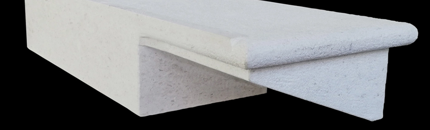 Details of Marble, Granite or Quartzite stairs section