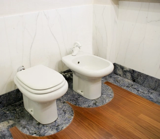 Detail in Azul Macaubas granite