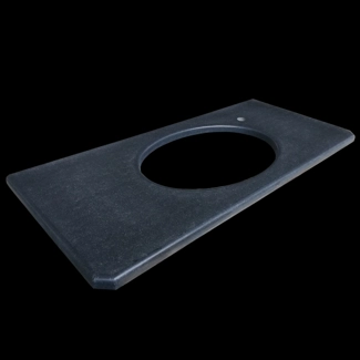 Badezimmeroberteil in Absolute Black granite