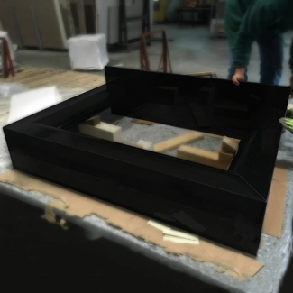 Pre-posa camino in Granito Nero Assoluto