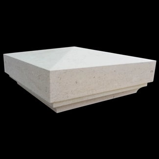 Column caps in Plano Marble