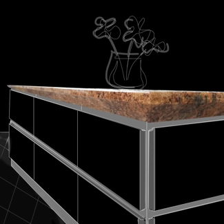 Counter top in Madura Gold granite