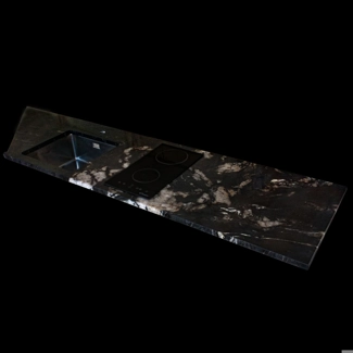 Countertop in Cosmic Blck granite