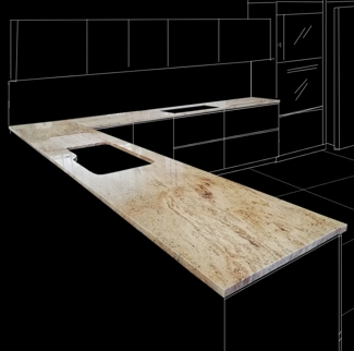 Ivory Fantasy granite worktop