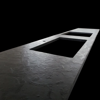 Matrix granite countertop detail