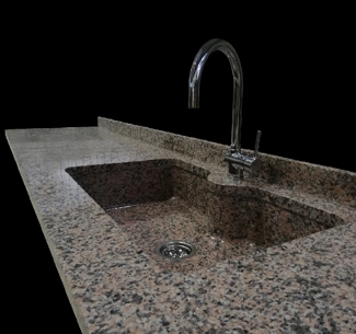 Rosa Porrino granite kitchen top