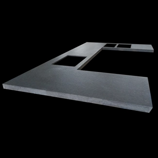 Arbeitsplatte aus schwarzem Assoluto Granit