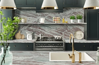 Silver Sparkle granite kitchen top