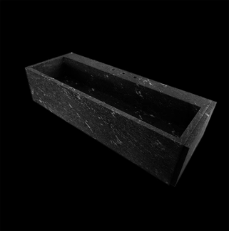 Lavabo incollato in granito Via Lattea