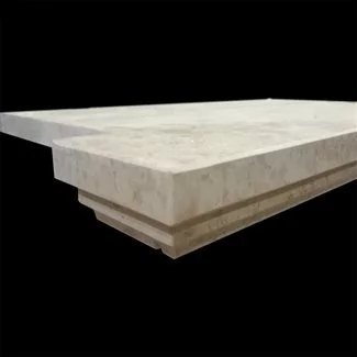 Window sill with drainer in giallo d'istria marble