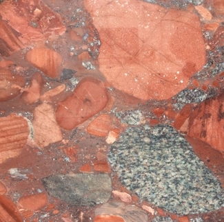 Rhodium granite detail