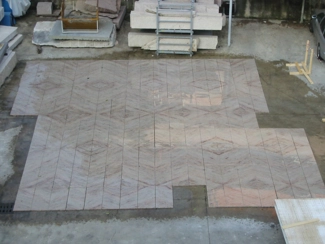 Open-book floor test Lab in Ivory Brown Shivakashi granite