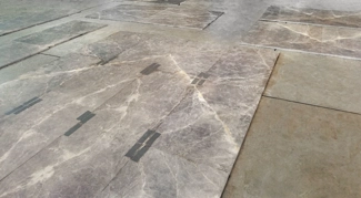 Prepared for open book marble floor