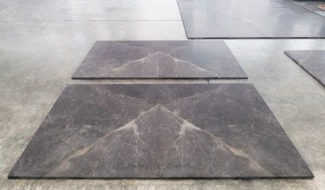 pre laying for open book marble floor