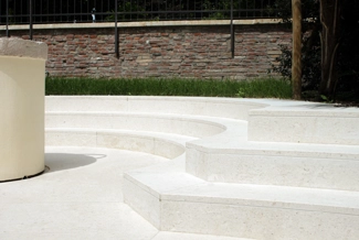 Outdoor stairs in Marble plano