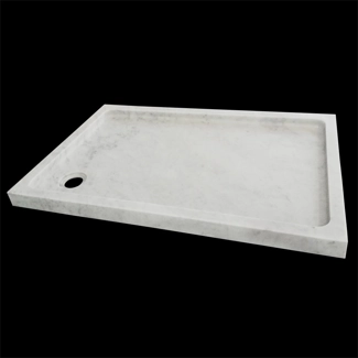 Piletta di un piatto doccia in Marmo Bianco di Carrara