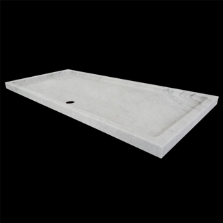 Piletta di un piatto doccia in Marmo Bianco di Carrara