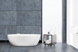 Bathroom with Donatello