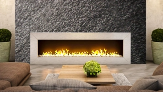 Fireplace with matrix
