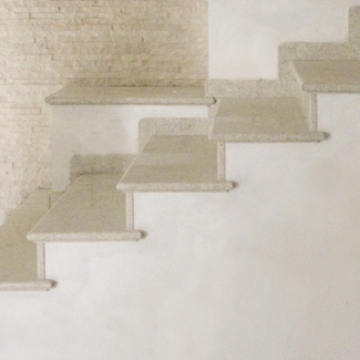 Panna Fragola granite Stair's detail