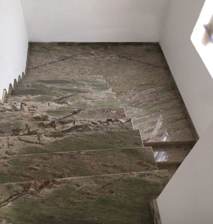 Waterfall granite stairs