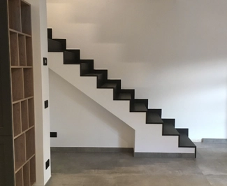 Absolute Black granite staircase