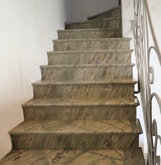 Waterfall granite stairs