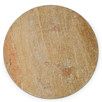 Tavolino rotondo in granito Giallo Alba