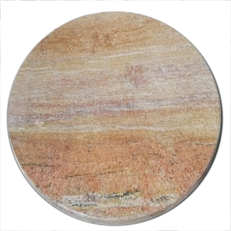 Tavolino rotondo in Giallo Alba