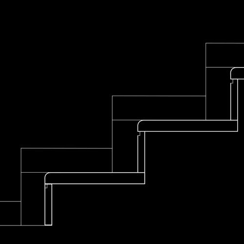 Sezione a mezzo toro e scuretto con zoccolo a nastro