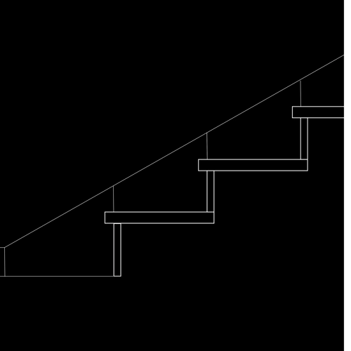 Sezione quadra e zoccolo a scivolo